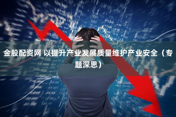 金股配资网 以提升产业发展质量维护产业安全（专题深思）